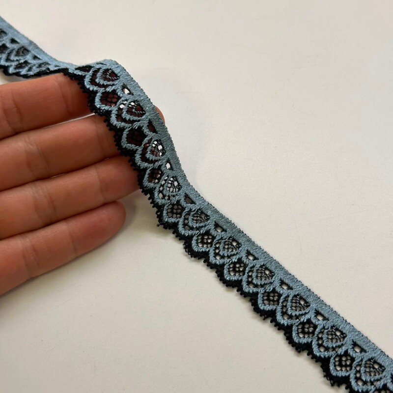 Renda de Poliamida com Elastano - 1 - (2cm) 