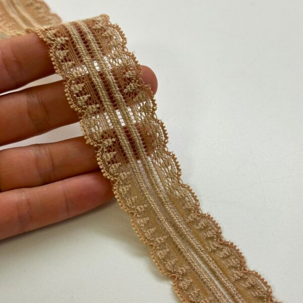 Renda de Poliamida com Elastano - 5 - (3cm) 