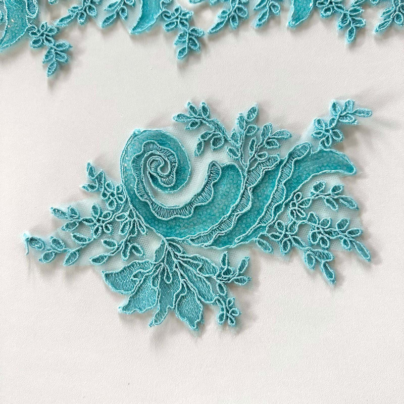 Aplique Renda Soutache - Olga Marinha - 140