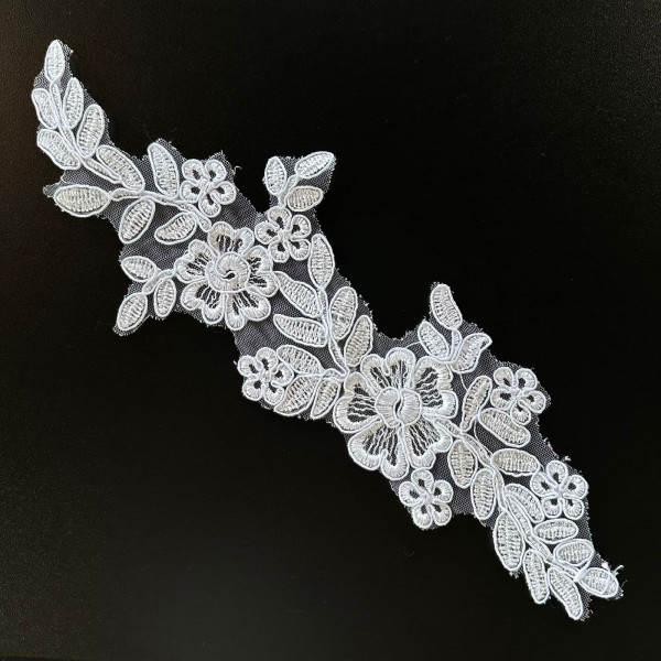 Aplique Bordado em Tule com Soutache - 172