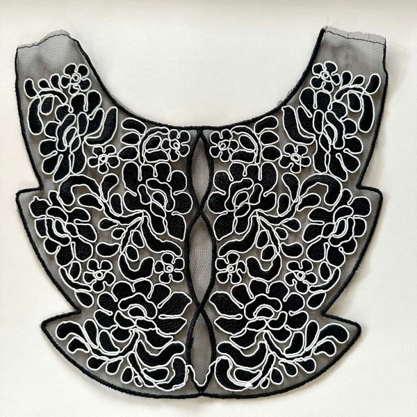 Aplique - Tule Bordado com Soutache - 165
