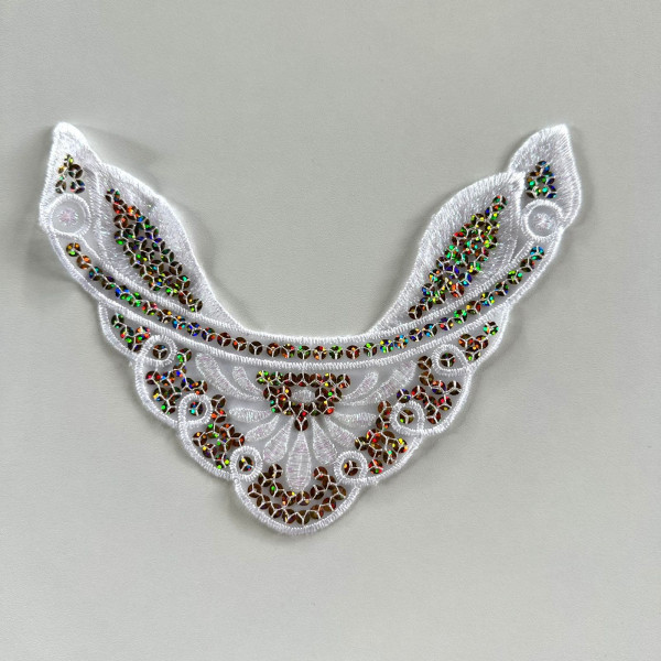 Aplique em Organza Bordada - 153