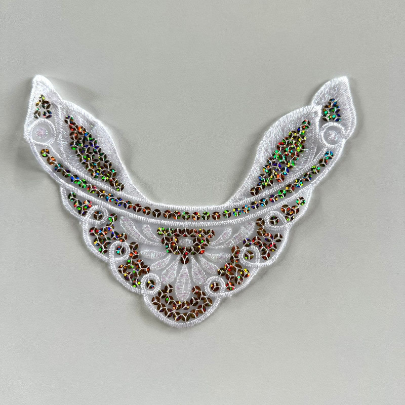 Aplique em Organza Bordada - 153