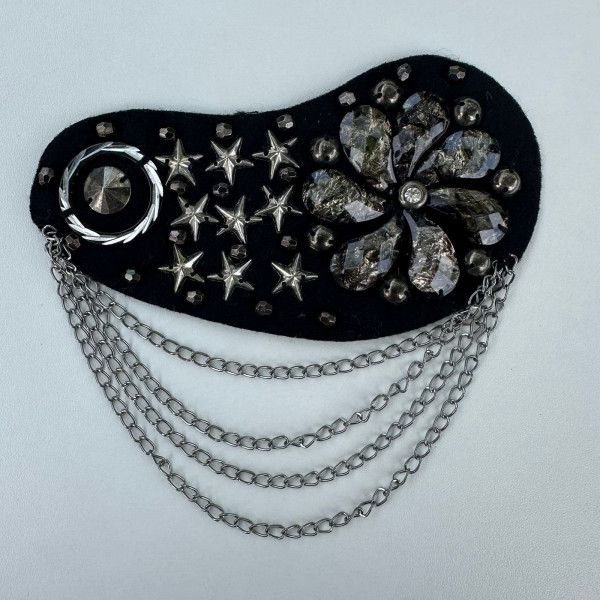 Ombreira Bordada com Franja de Corrente - 187