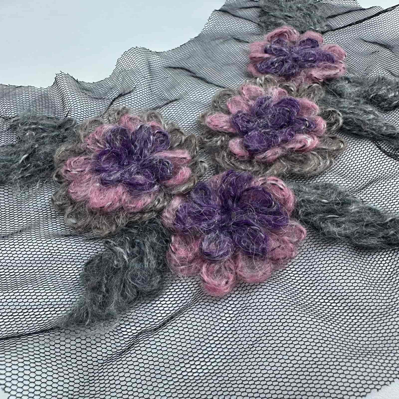 Aplique Bordado no Tule - 253