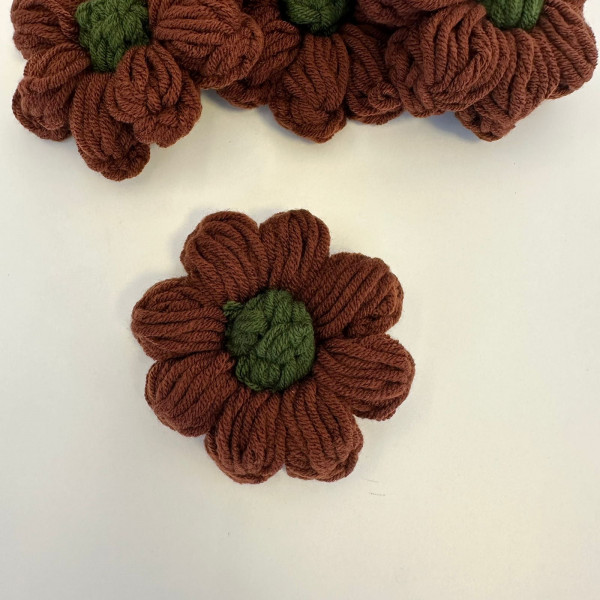 Aplique Boho - Flor Marrom - 248