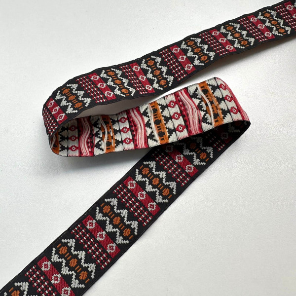 Fita Grega Bordada - Galão Texturizado - 2,9cm - 634 Fita Grega Bordada - Galão Texturizado - 2,9cm - 634