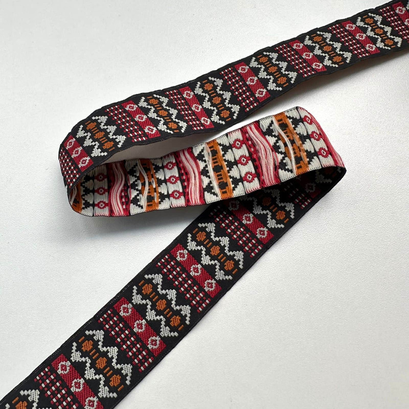 Fita Grega Bordada - Galão Texturizado - 2,9cm - 634