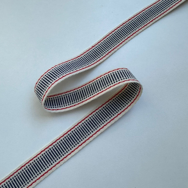 Fita Cadarço Náutico - 2,1cm - 627 Fita Cadarço Náutico - 2,1cm - 627