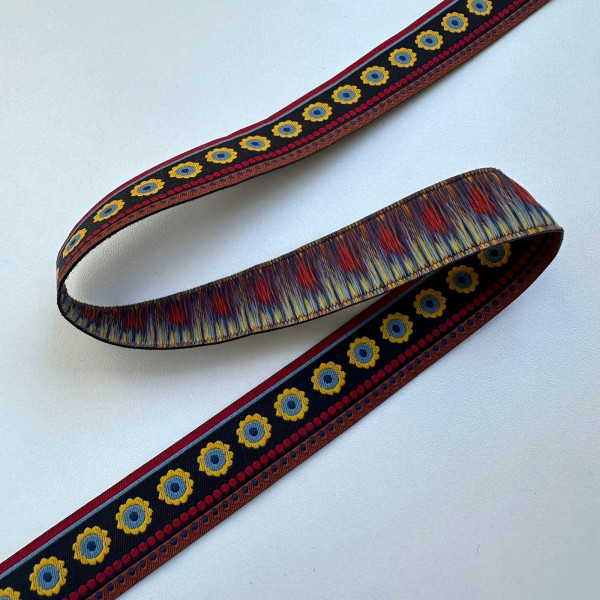 Fita Grega Bordada - Galão Vintage - 1,9cm - 646