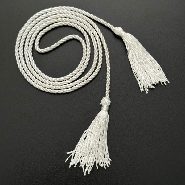 Cordão São Francisco com Tassel - Branco - 1,20m - 752