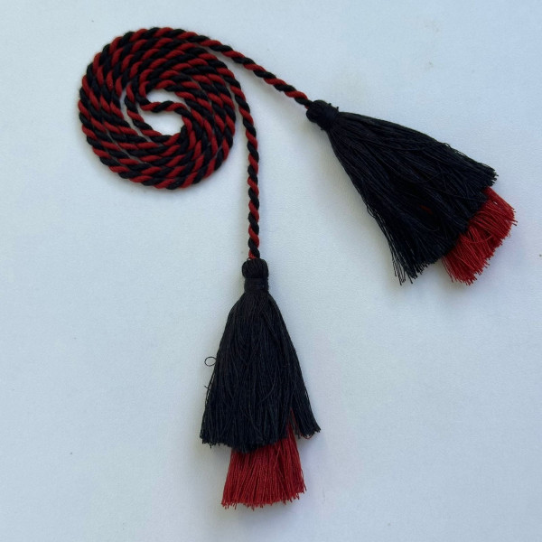 Cordão Trançado Bicolor - com Tassel Duplo - 72cm - 757