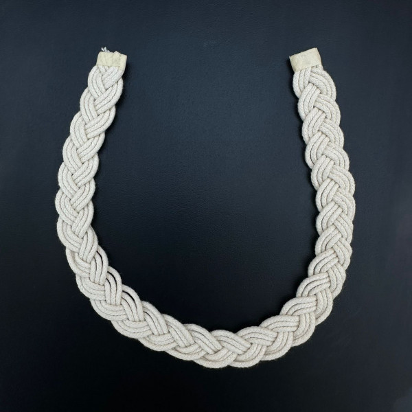 Acessório Artesanal - Macramê de Algodão - Crú - 45cm - 784