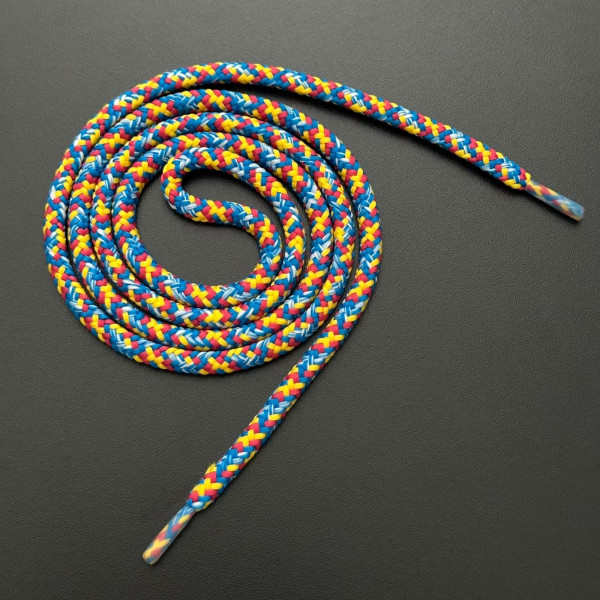 Cadarço Multicolorido - Cordão com Ponteiras Resinadas - 1,20m - 787 Cadarço Multicolorido - Cordão com Ponteiras Resinadas - 1,20m - 787