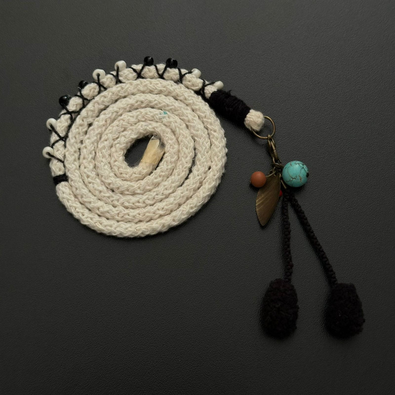 Pingente Boho Artesanal - com Cordão Alongado - 72cm - 800