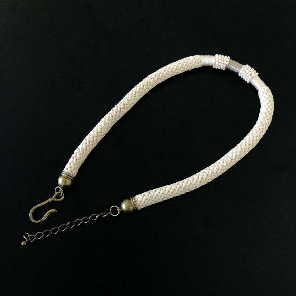 Alça Náutica - com Detalhe Artesanal - com Gancho - 40cm - 809 Alça Náutica - com Detalhe Artesanal - com Gancho - 40cm - 809