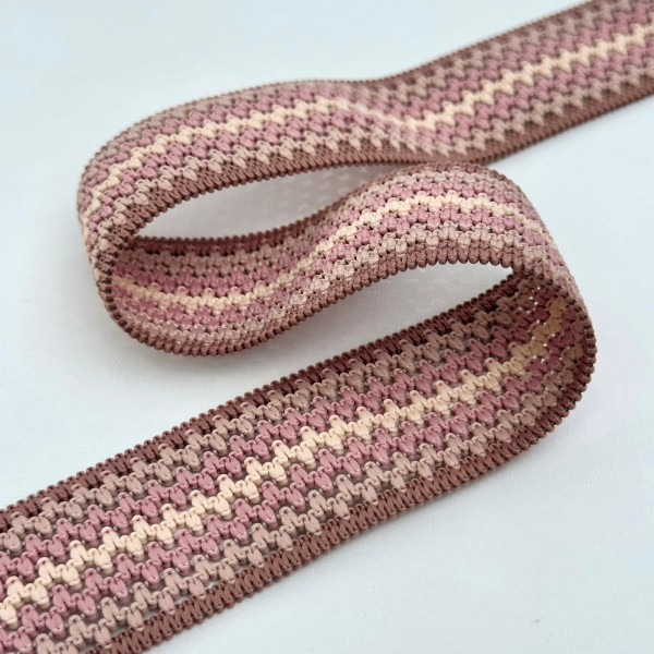 Elástico Relevo Ponto Curva - 3,9cm - 719