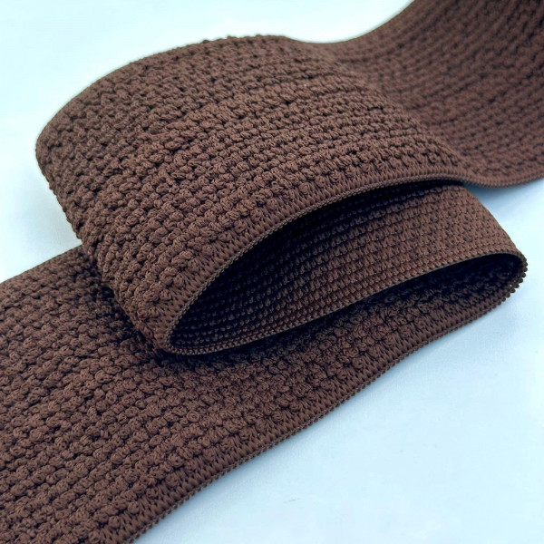Elástico Texturizado para Cós - Marrom - 9cm - 704