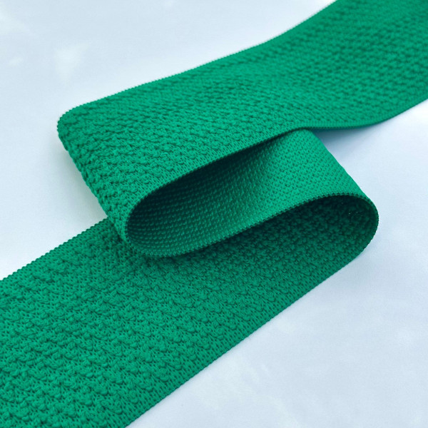 Elástico Texturizado para Cós - Verde Bandeira - 8,6cm - 706 Elástico Texturizado para Cós - Verde Bandeira - 8,6cm - 706