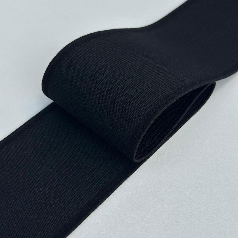 Elástico Reforçado - Preto - 8cm - 733 Elástico Reforçado - Preto - 8cm - 733