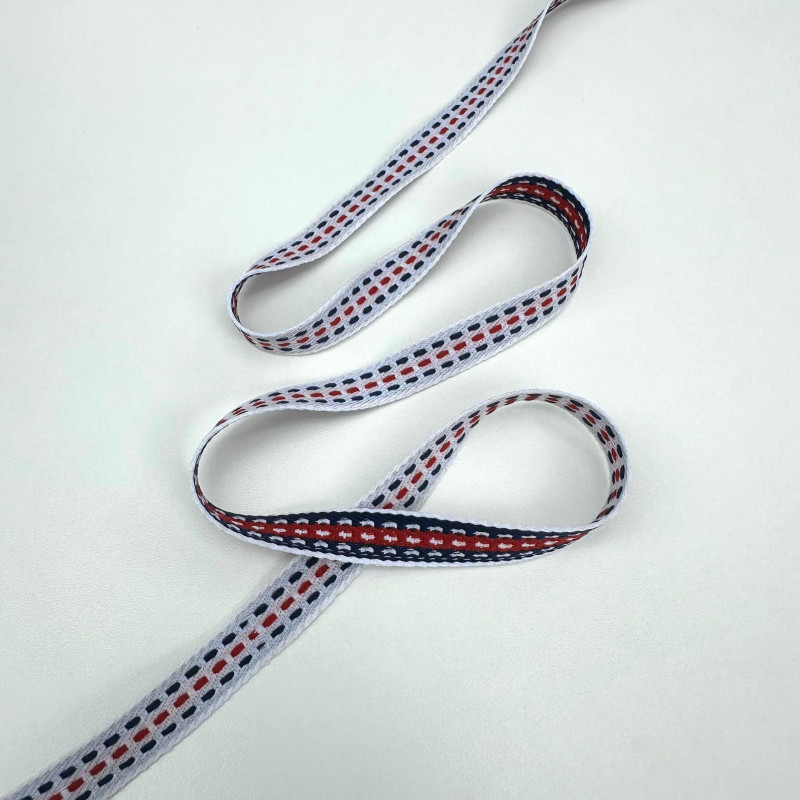 Fita Cadarço com Três Pespontos - 1cm - 682