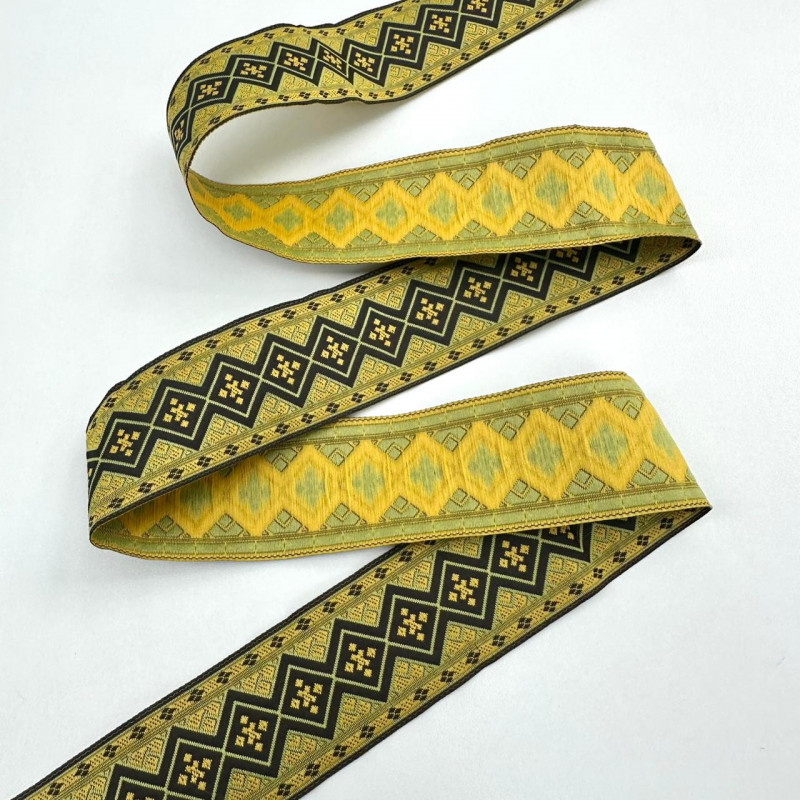 Fita Grega - Galão com Estampa Geométrica - 3,3cm - 641