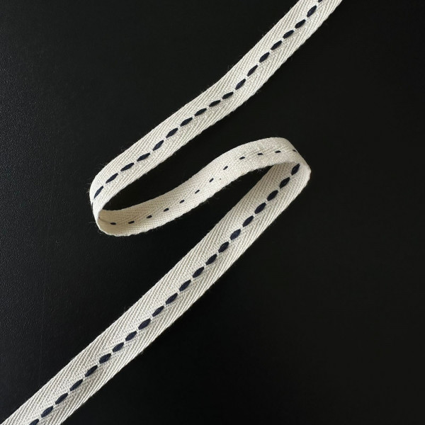 Fita Cadarço de Algodão Pespontado - 1,5cm - 367 