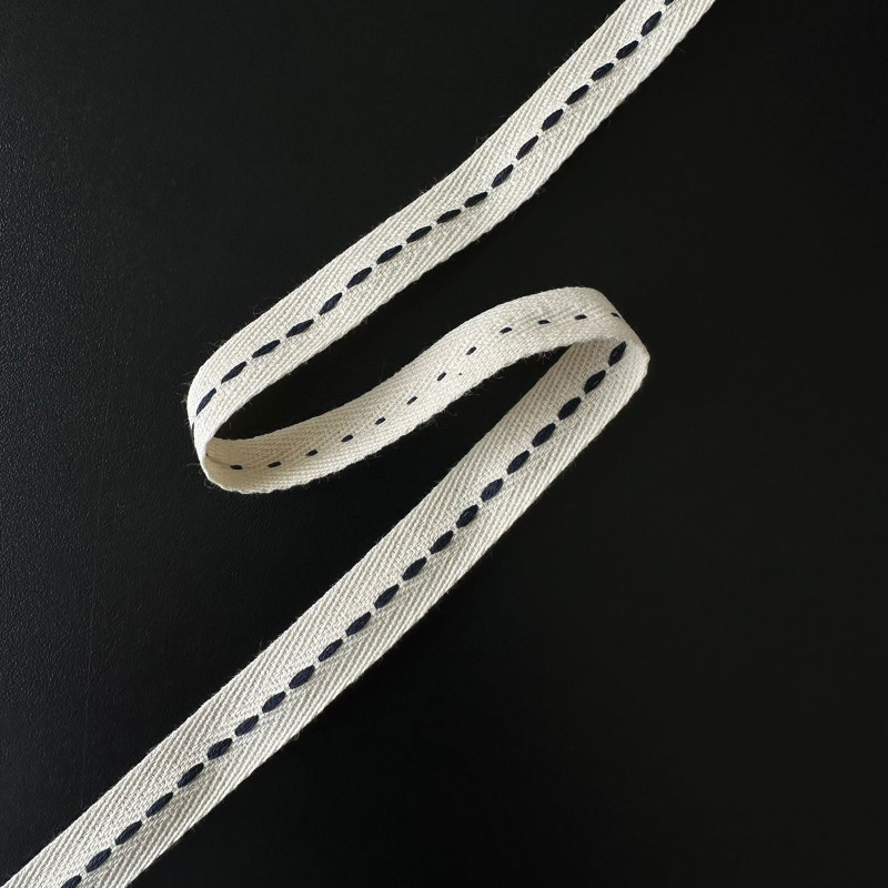 Fita Cadarço de Algodão Pespontado - 1,5cm - 367 