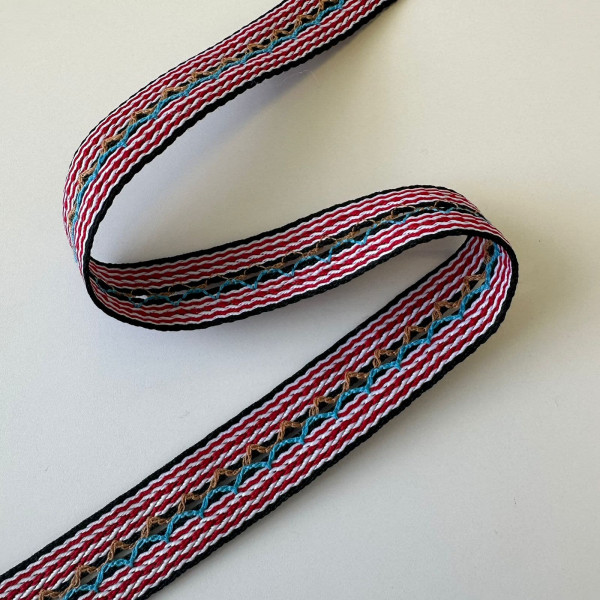 Fita Galão Texturizada e Bordada - 2cm - 375