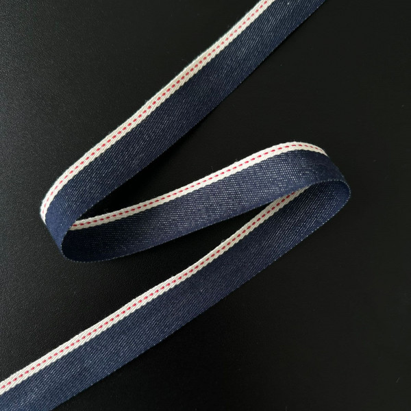 Fita Cadarço com Barrado Pespontado - 2cm - 376