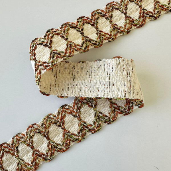 Galão de Algodão Trançado - 3,5cm - 378