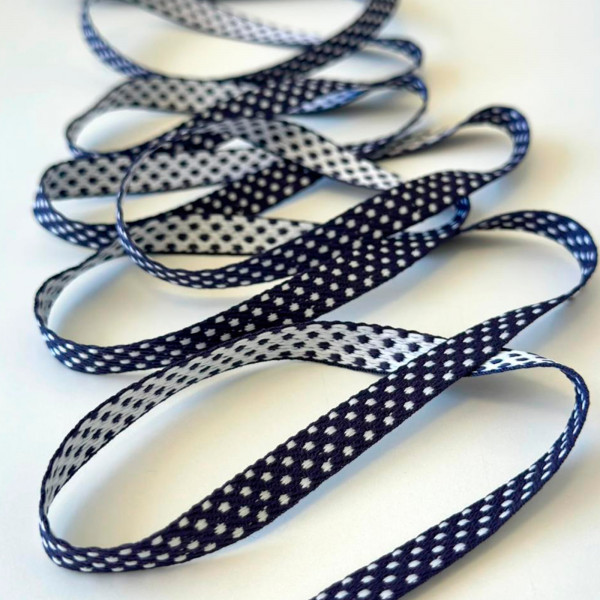 Fita Galão Mini Poá - Dupla Face - 1cm - 395