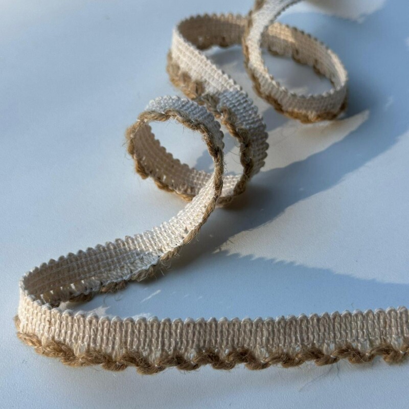 Vivo de Algodão com Fio de Juta Trançado - 16mm - 815 Vivo de Algodão com Fio de Juta Trançado - 16mm - 815
