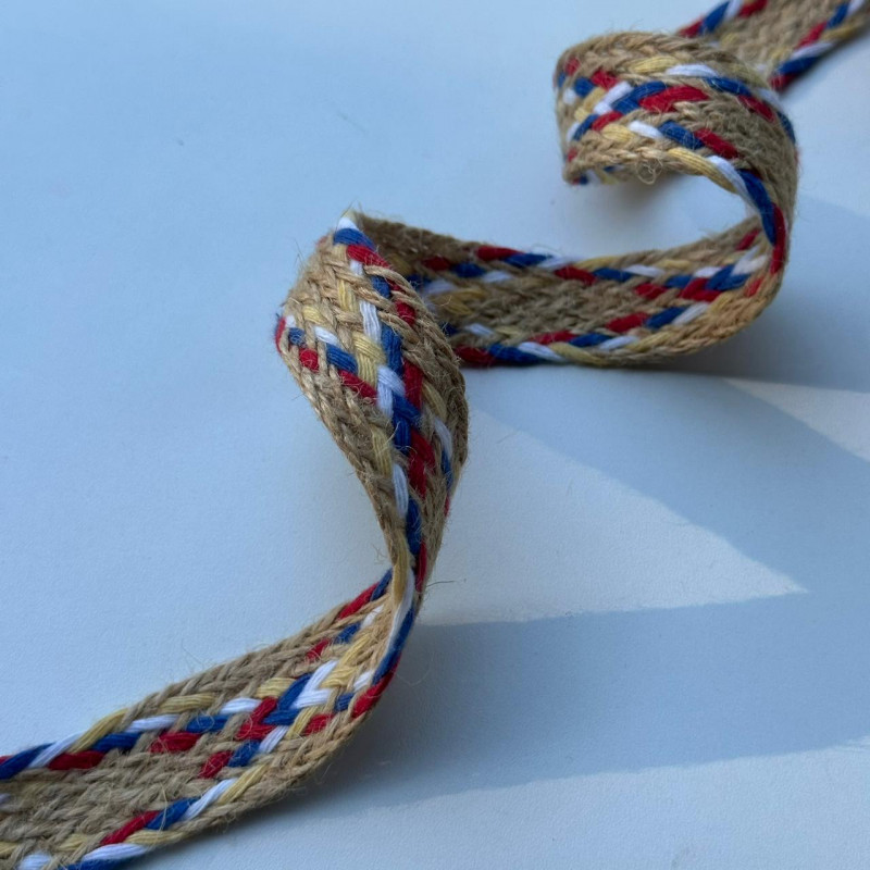 Faixa de Sisal - Trançada com Fios de Algodão - 2,5cm - 811