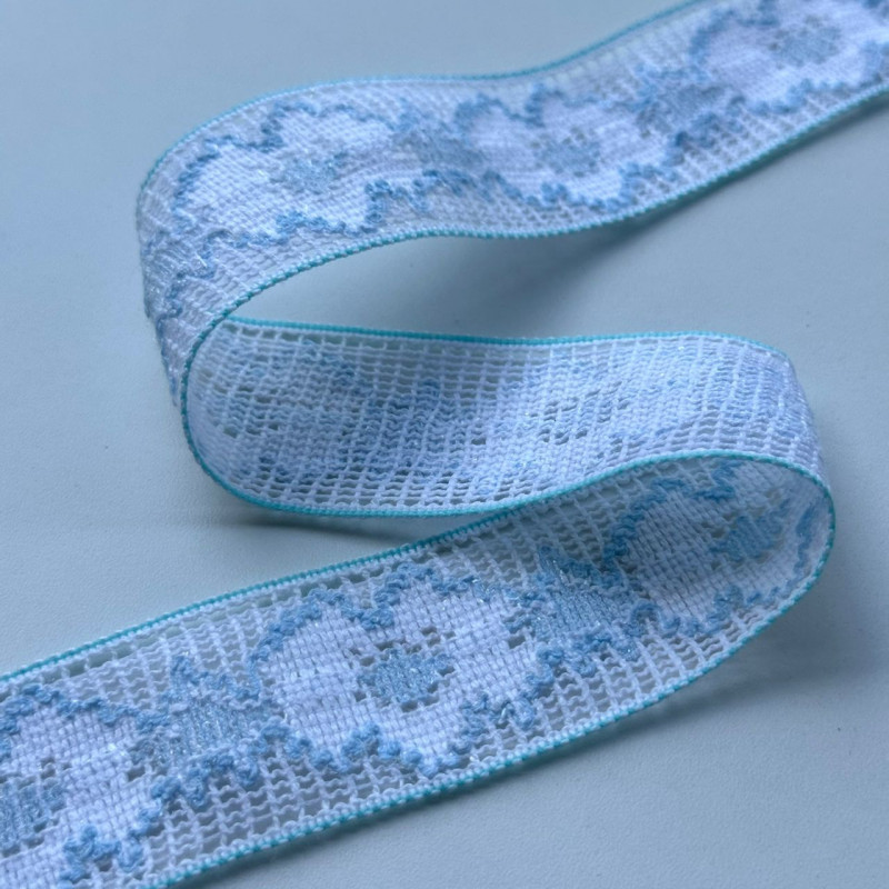 Entremeio de Tela de Algodão - Bordada - 3,6cm - 840