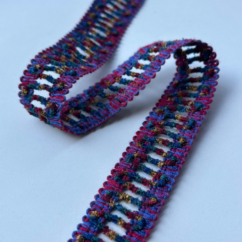 Entremeio Barroco - Ponto Palito - Vinho - 3cm - 851 Entremeio Barroco - Ponto Palito - Vinho - 3cm - 851