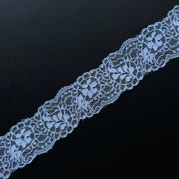 Renda Floral com Bordas Onduladas - Off - 3cm - 859 Renda Floral com Bordas Onduladas - Off - 3cm - 859