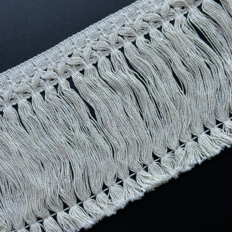Franja Macramê - 100% Algodão - 13cm - 855