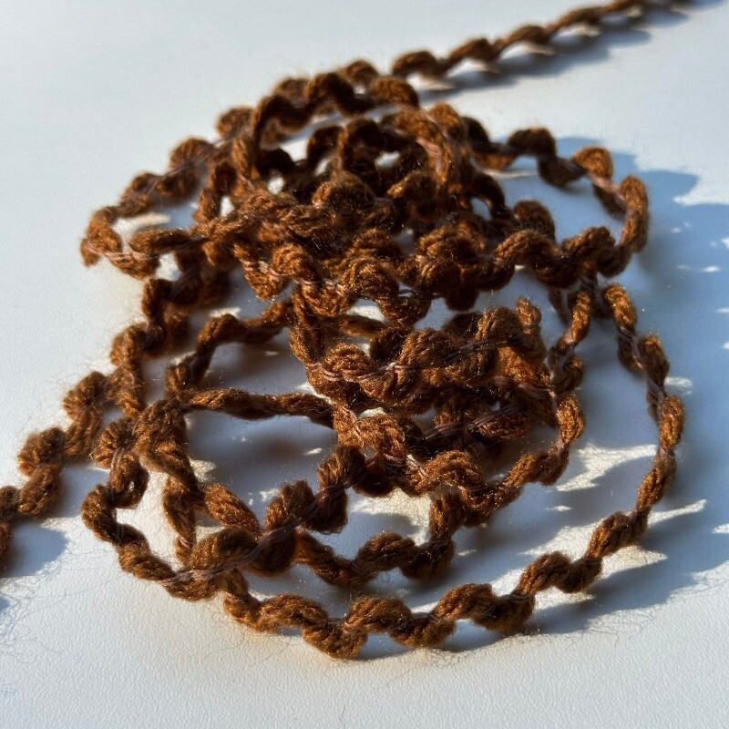 Sianinha de Lã Sintética - Castor - 1cm - 890