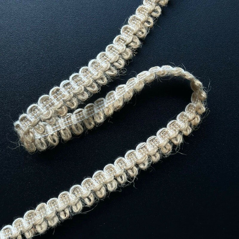 Passamanaria de Bico com Ponto Curva - Algodão / Sisal - 1,7cm - 819 Passamanaria de Bico com Ponto Curva - Algodão / Sisal - 1,7cm - 819