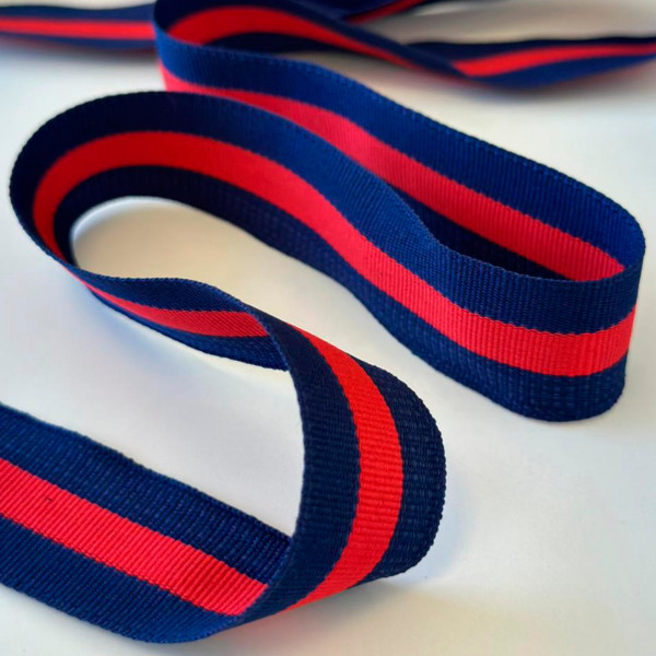 Fita Gorgurão Listrada - 3cm - 380