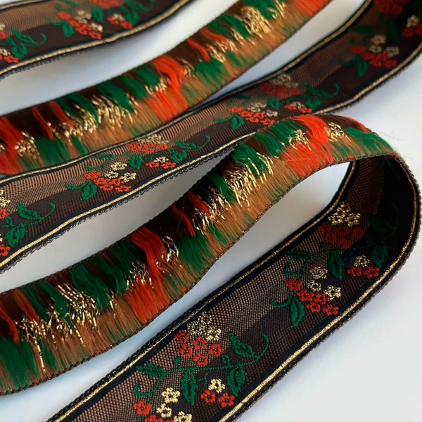 Fita Grega - Galão Floral Víntage - 3cm - 385