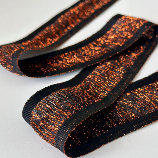 Entremeio de Franja de Algodão com Lurex - 4cm - 399