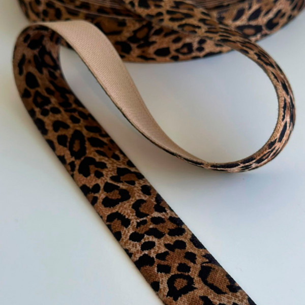Elástico Estampado Leopardo - 3,1cm - 393 Elástico Estampado Leopardo - 3,1cm - 393