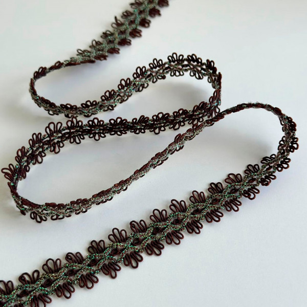 Passamanaria Marrom / Furta-Cor - 2cm - 400