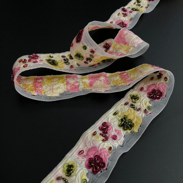 Barrado Bordado Indiano - 3cm - 448