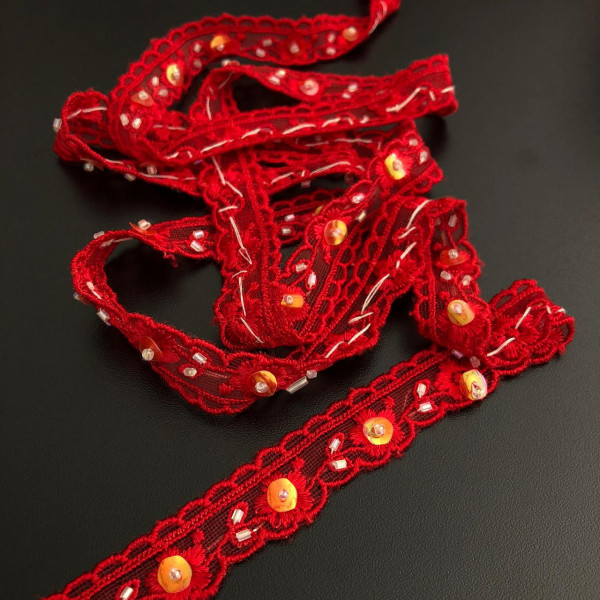 Barrado de Renda Bordada - 1,8cm - 425