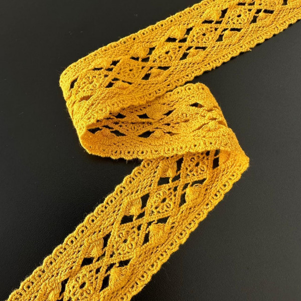 Entremeio de Algodão Mostarda - 4,5cm - 443