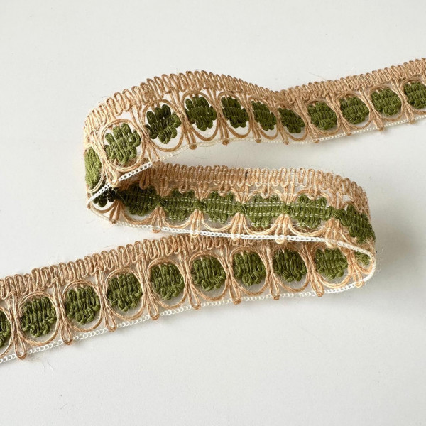 Barrado de Sisal com Algodão - 3,5cm - 424 Barrado de Sisal com Algodão - 3,5cm - 424