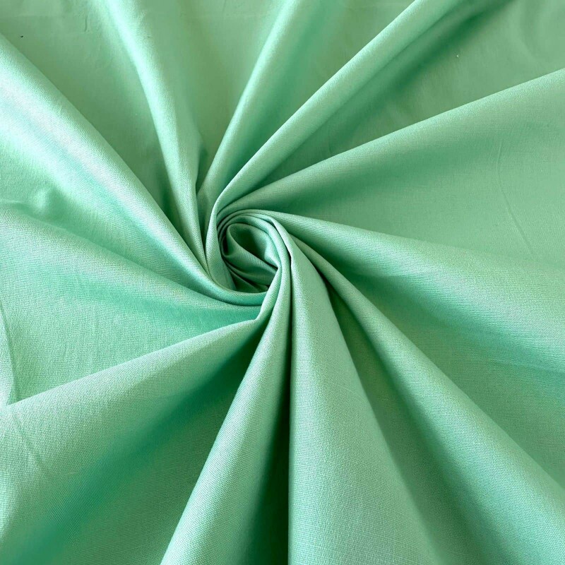 Último Corte - 90cm - Tricoline com Elastano - Verde Menta Último Corte - 90cm - Tricoline com Elastano - Verde Menta